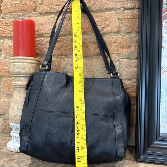 Great  American Leather Works Handbag Shoulder Bag Black  Leather Purse - Picture 7 of 11